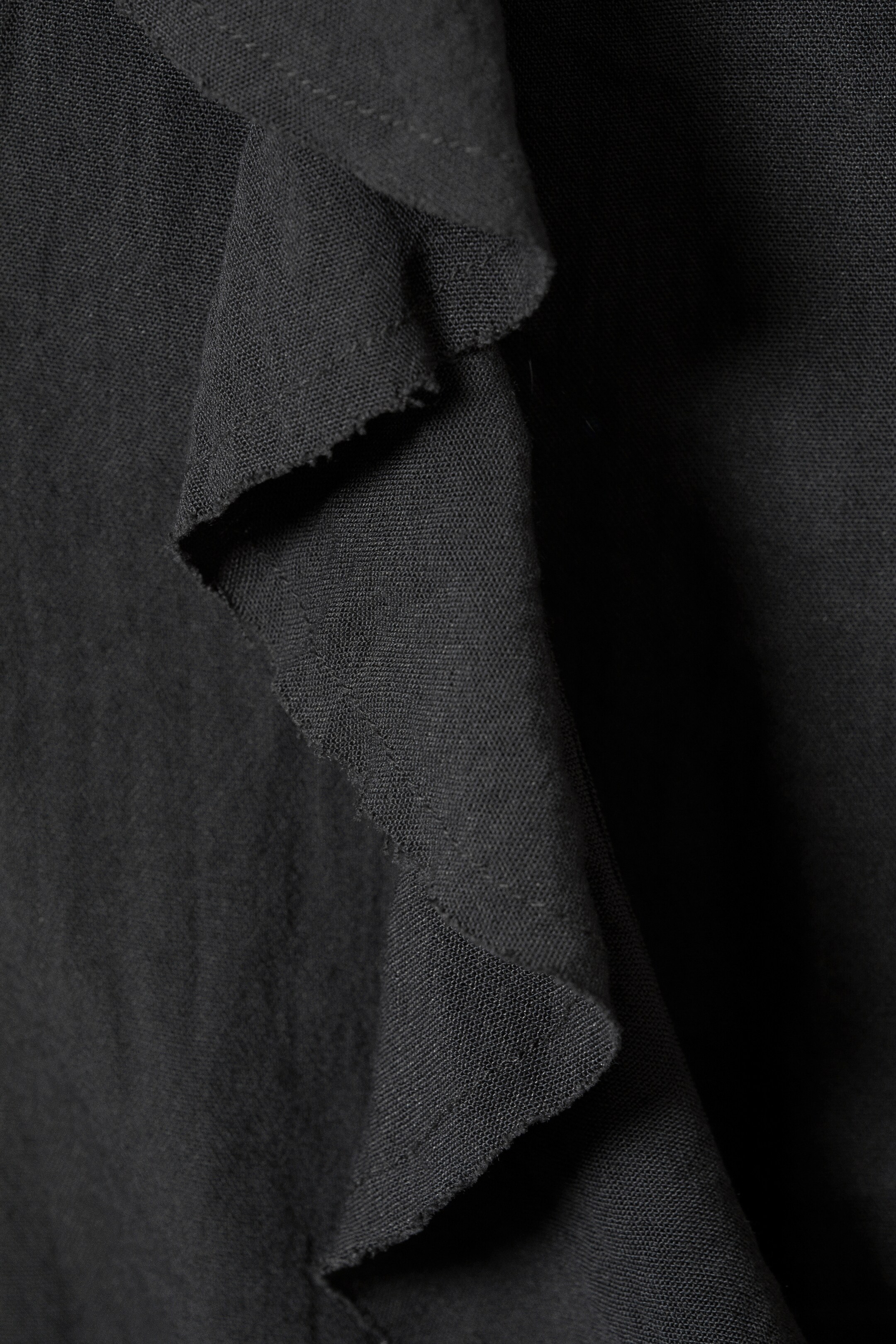 Grotere afbeelding bekijken: Frilled Tie-Front Top - Donkergrijs - DAMES | H&M BE 6