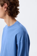Gewaschenes Blau - Boxy Longsleeve mit lockerer Passform - 1