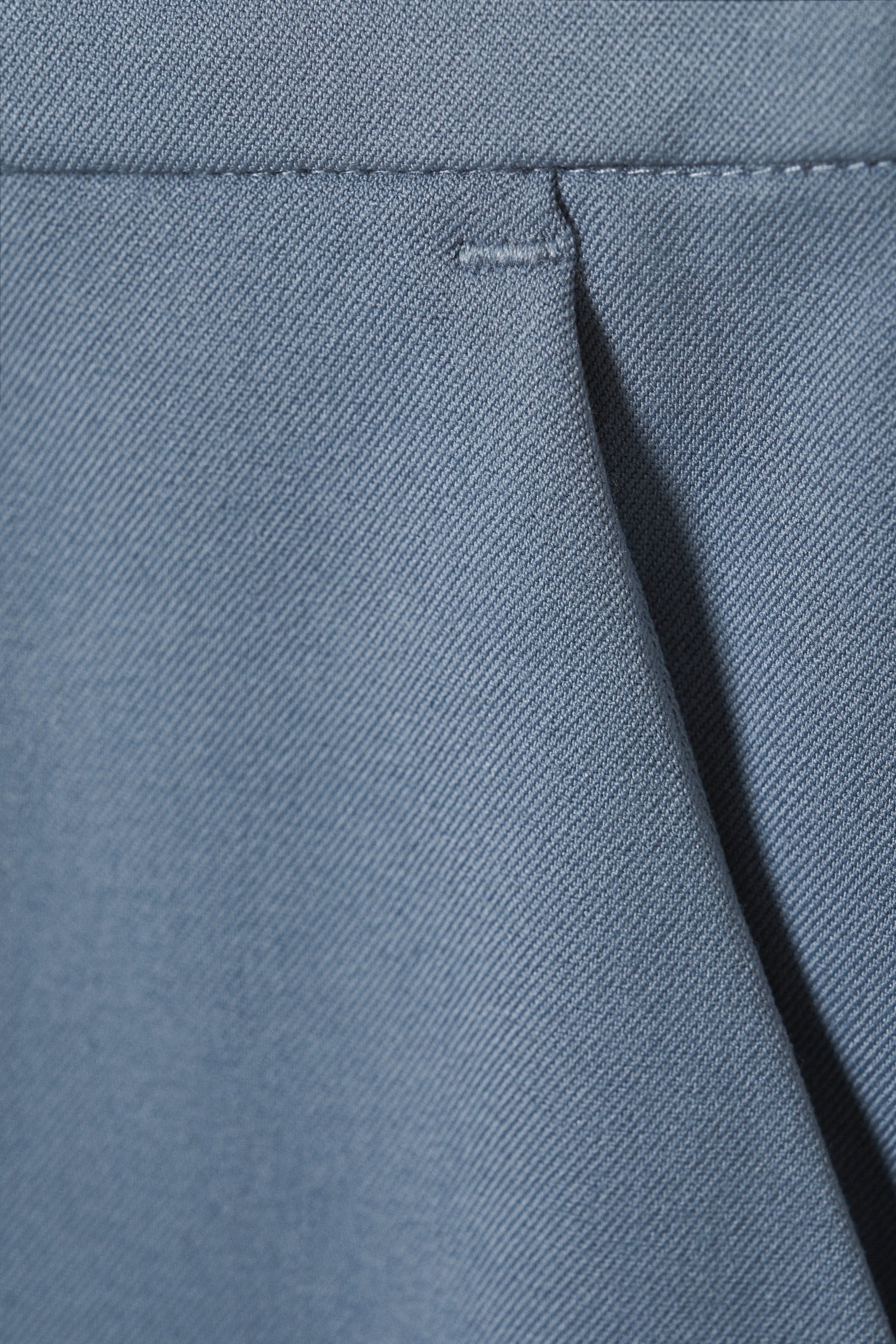 Dusty Blue - Low Rise Suiting Trousers - 6