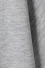 Grijs gemêleerd - Ruimvallend boxy T-shirt van katoen - 1