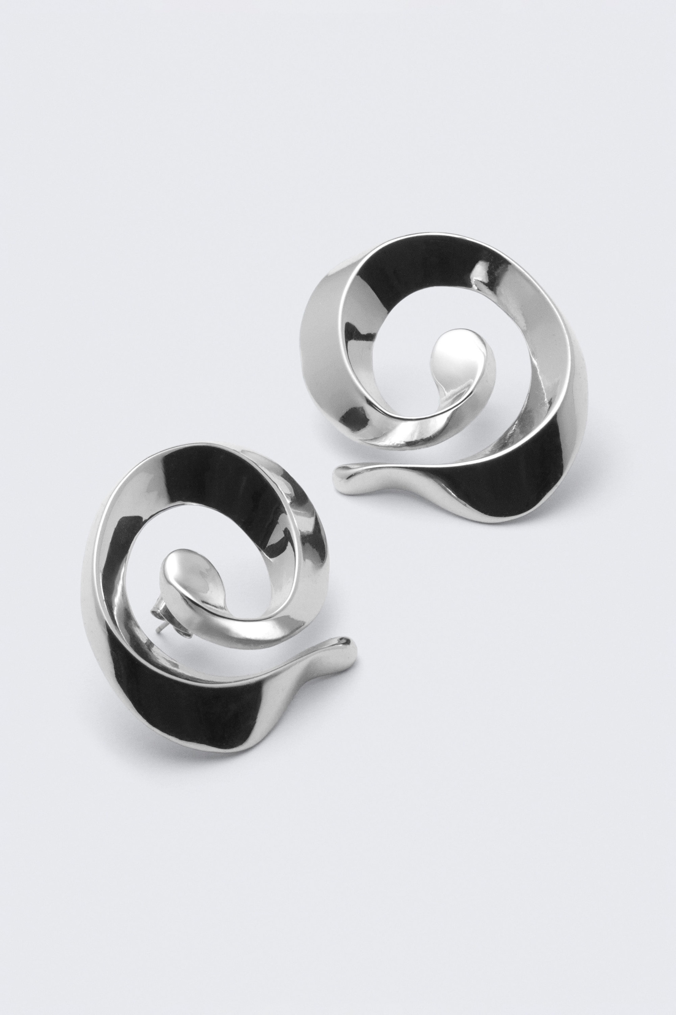 Silver - Twist örhängen - 2
