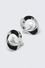 Silver - Twist örhängen - 2