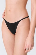 Black & White - 2-pack Cotton Tanga Thongs - 1
