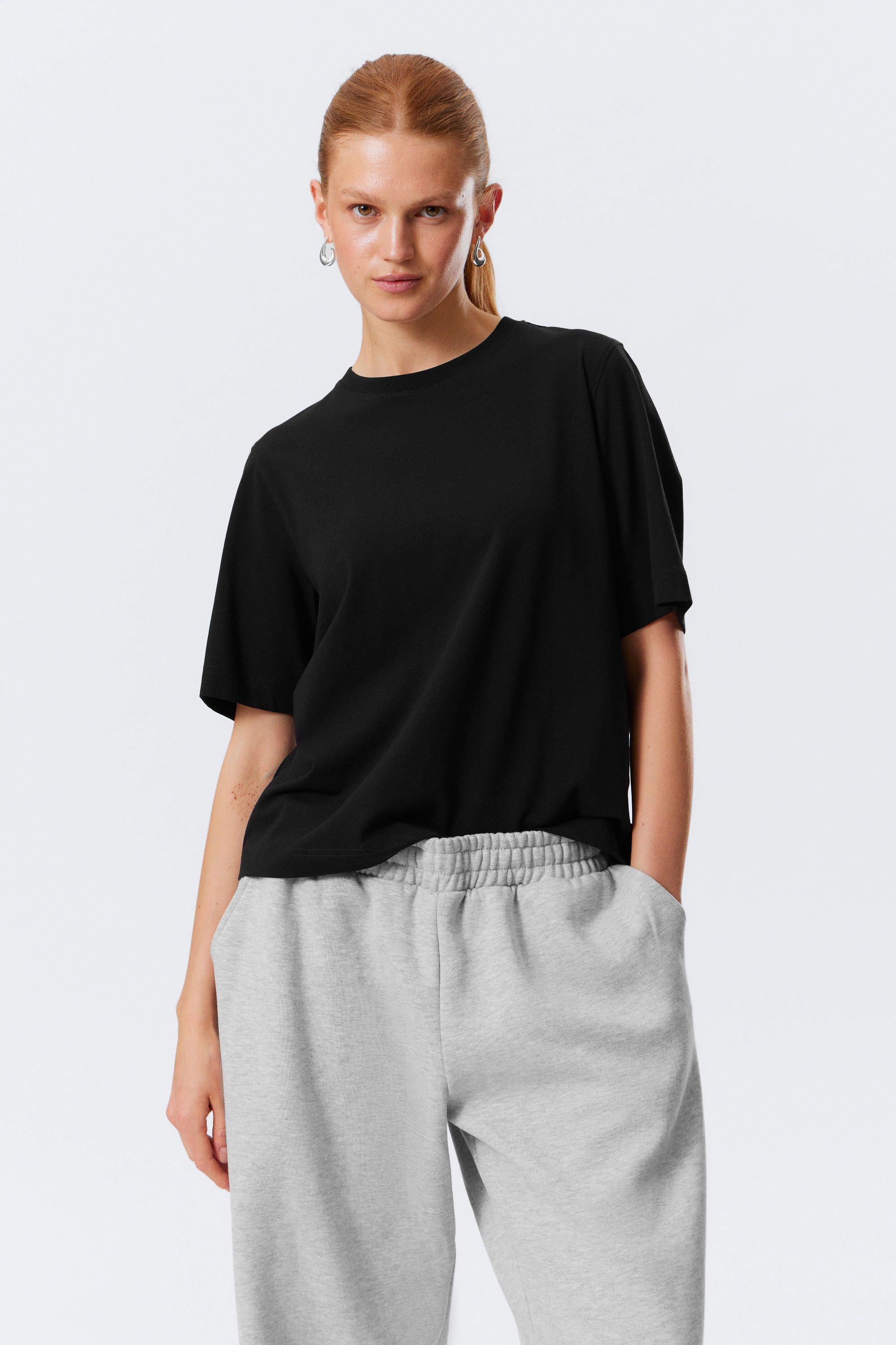 Perfect Boxy T-shirt - Zwart/Wit/Donkerblauw/Donkergroen