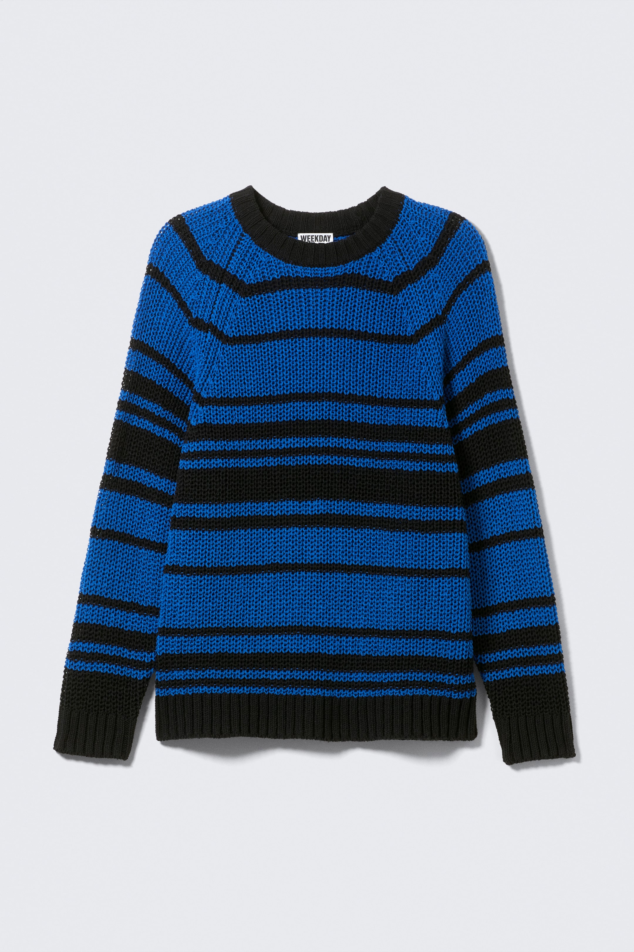 Visualizza immagine più grande: Maglione a righe con maniche raglan - Striped Blue - UOMO | H&M IT 5