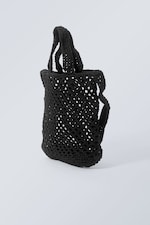 Black - Ro Crochet Handbag - 1