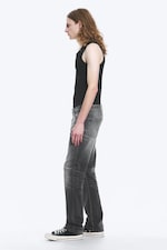 Radio Black - Svart - Low Waist Slim Straight Leg Jeans - 2