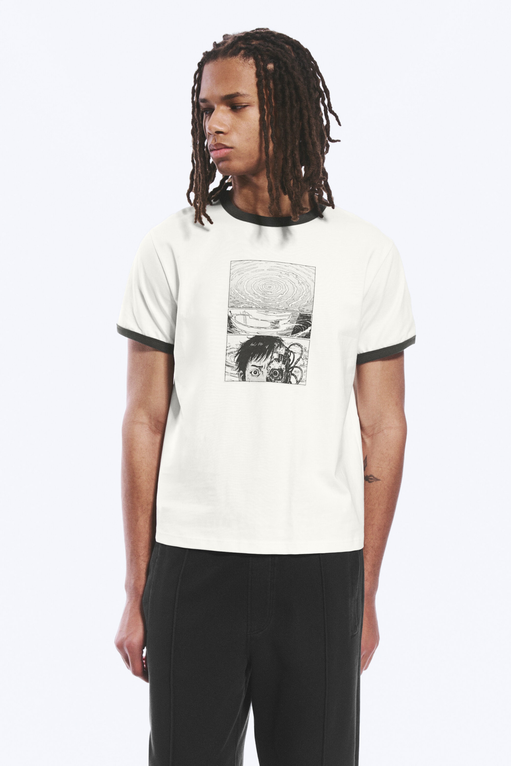 White - Comic Page - Graphic T-shirt - 2