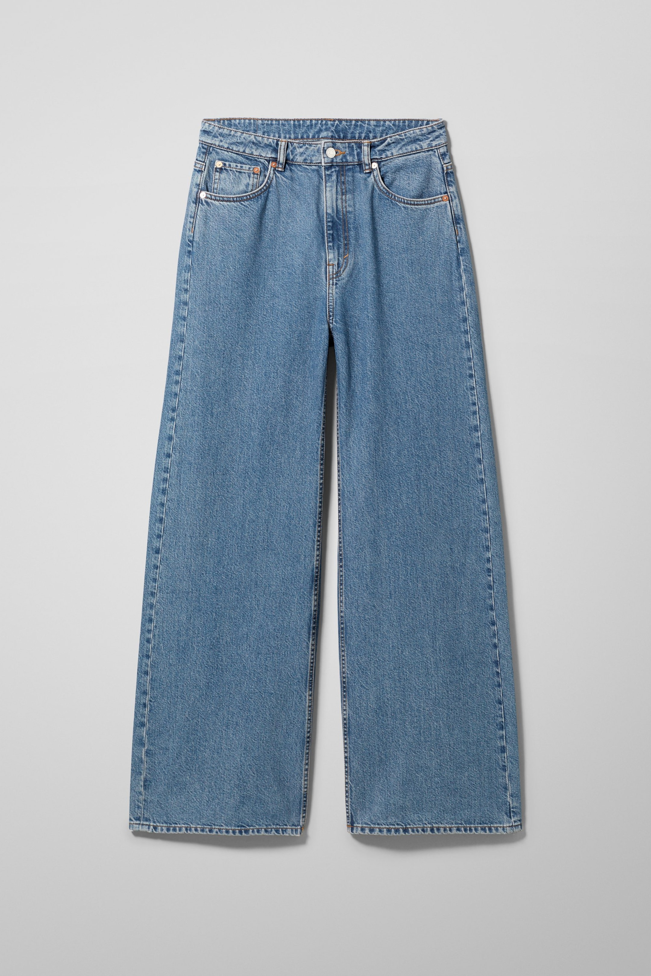 90's Blue - Ace High Wide Jeans - 0