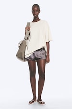 Taupe cendré clair - T-shirt décontracté - 1