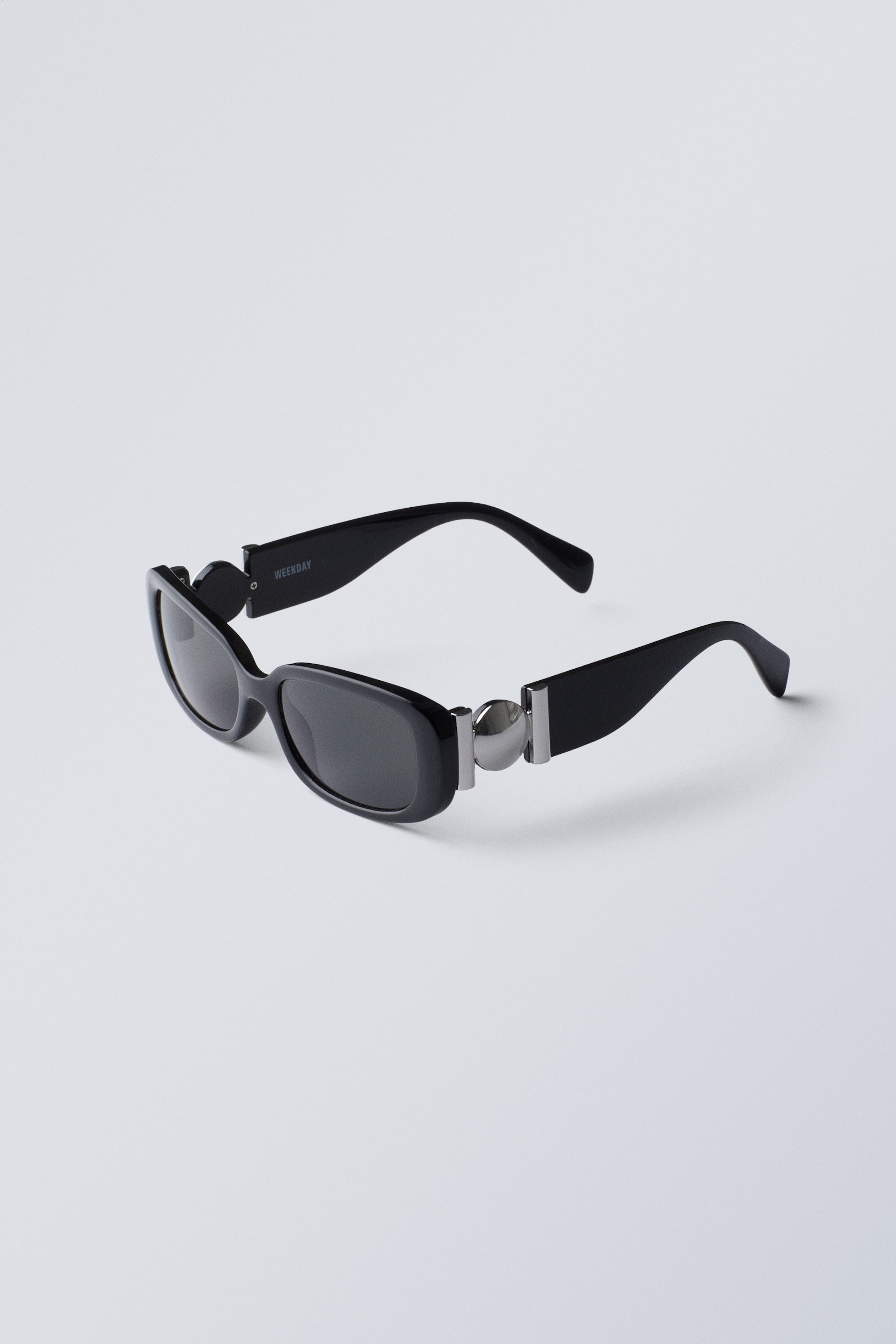 Schwarz - Sonnenbrille Run mit Metalldetail - 1