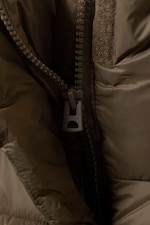 Dark Brown - Short Oversized Puffer Jacket - 6