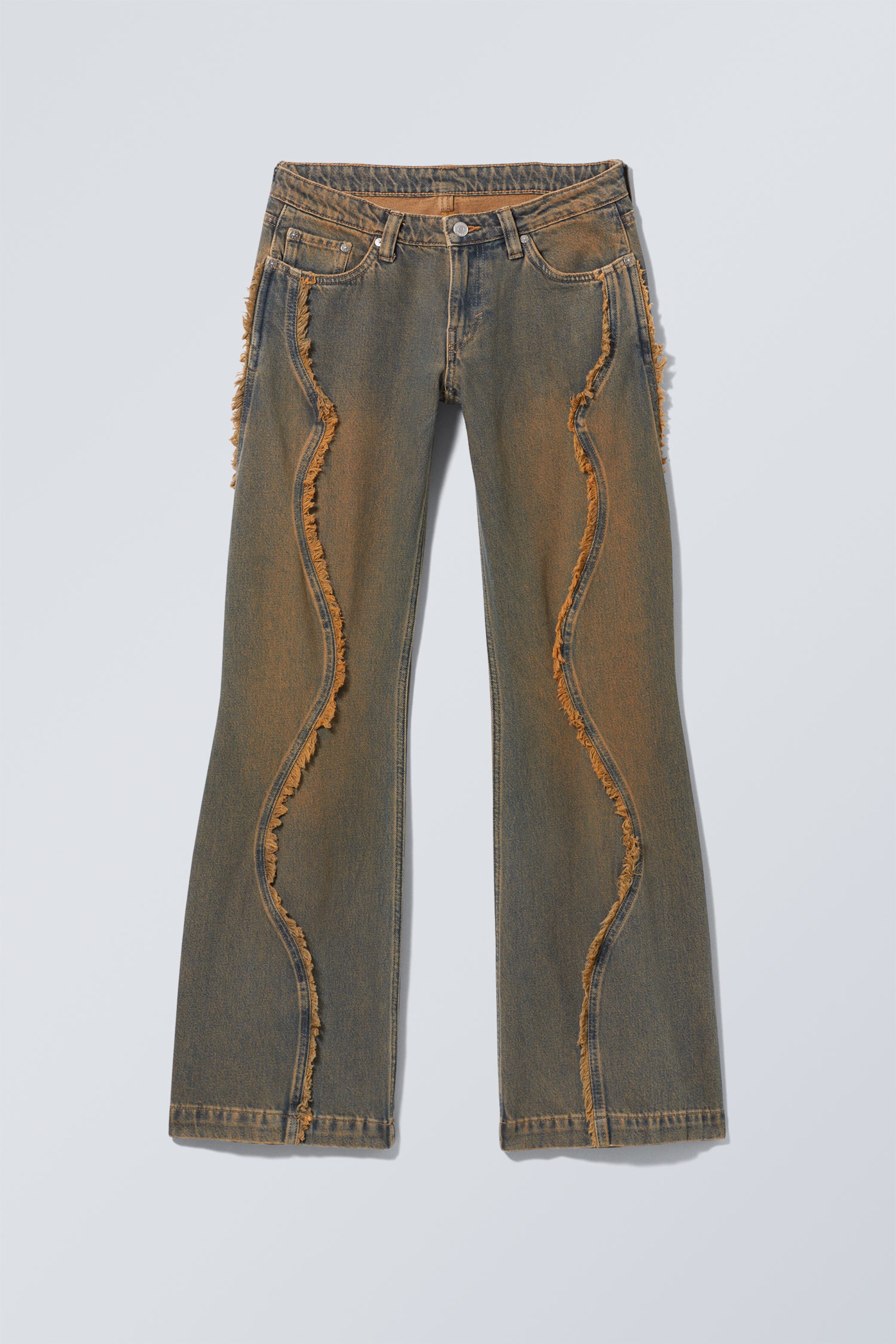 Rost - Malibu tief sitzende ausgefranste Jeans - 1
