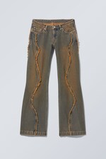 Rost - Malibu tief sitzende ausgefranste Jeans - 0