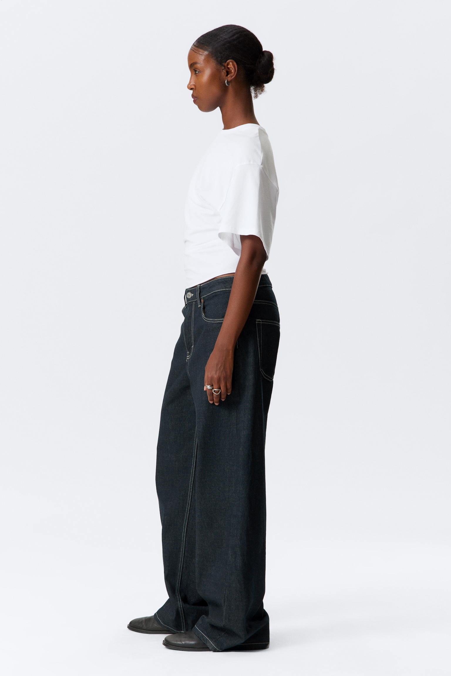 Missy Low Rise Loose Straight Leg Jeans - Blue Rinse - Dark Blue/Mountain Blue - Medium Blue/Pandora Blue - Dark Blue/Notus Blue - Light Blue/Tuned Black - Black - 7