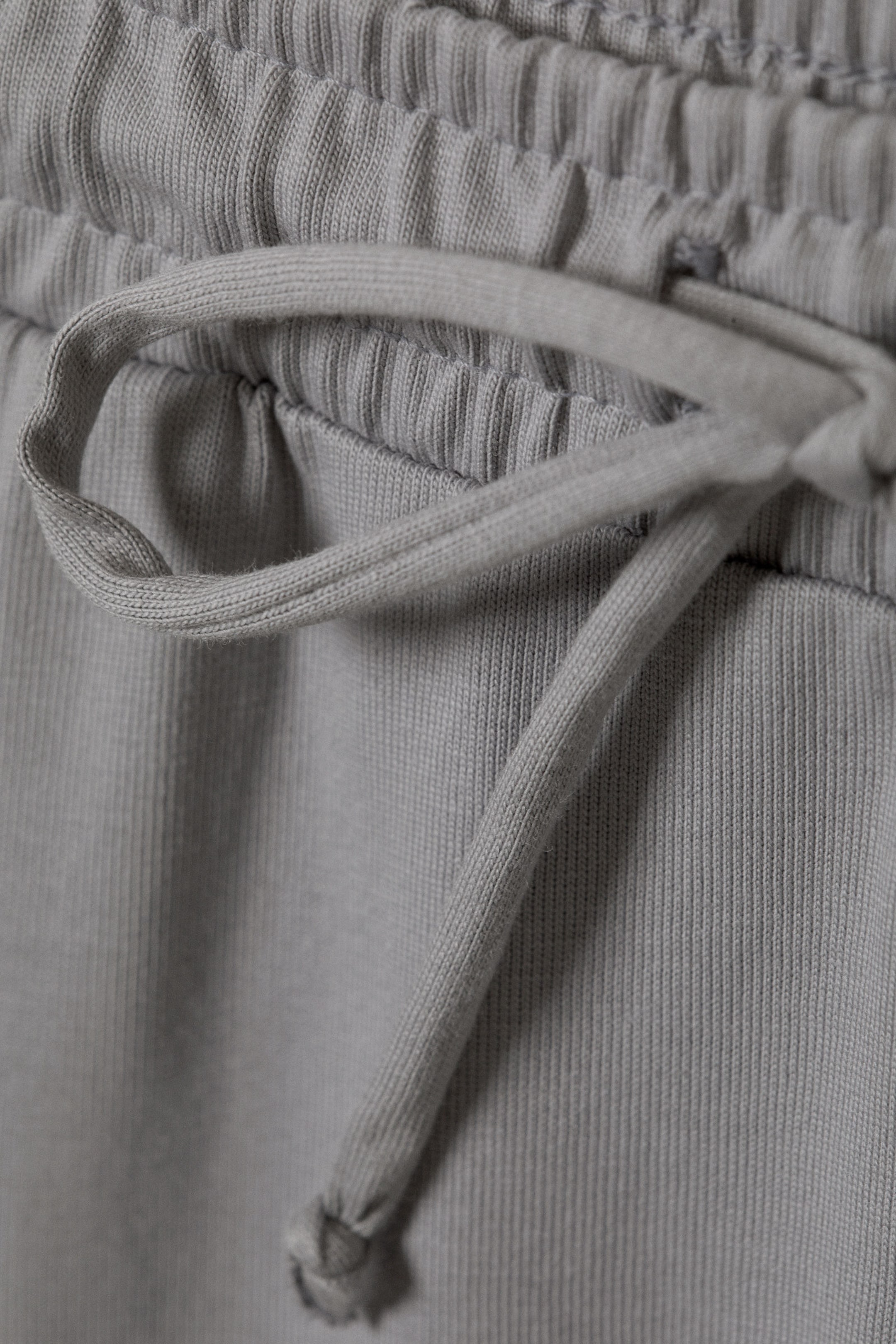 Grau - Locker geschnittene Jerseyhose mit weitem Bein - 4