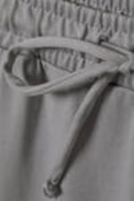 Grau - Locker geschnittene Jerseyhose mit weitem Bein - 4