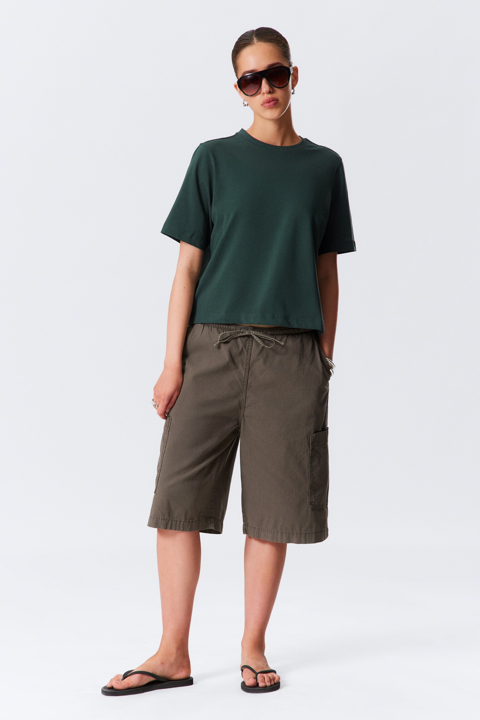 Perfect boxy T-shirt - Petroleum/Hvid/Sort/Mørkeblå - 3