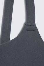 Marinblå - Sporttopp med band - 5