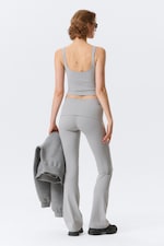 Light Dusty Grey - Cropped Sports Top - 3