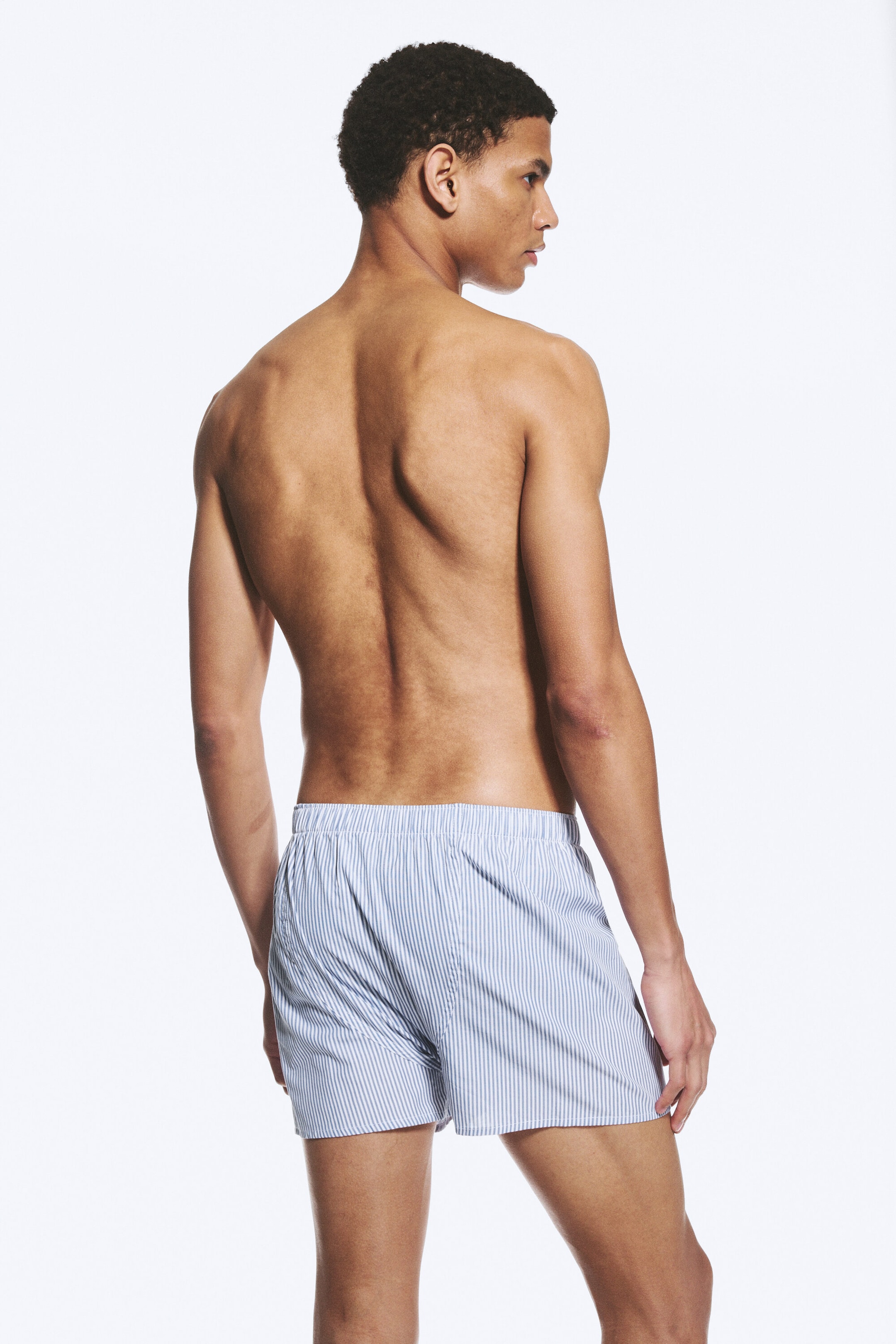 Weiß, Blau gestreift - Boxershorts 2er-Pack - 3