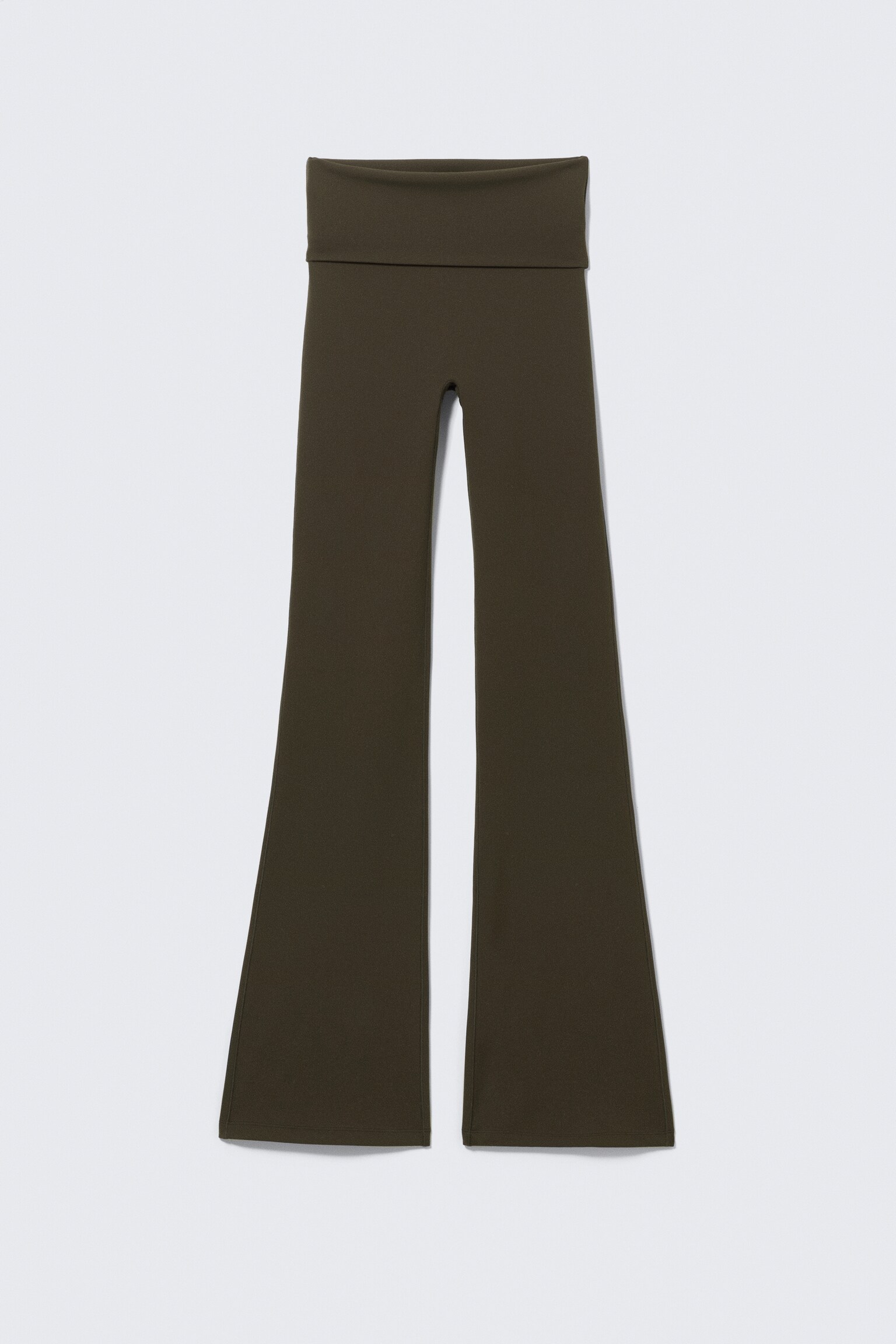 Hajtott derekú, trapéz jóganadrág - Dark Brown/Dark Grey/Fehér/Fekete/Light Dusty Grey/Sötét khaki zöld/Sötétbarna