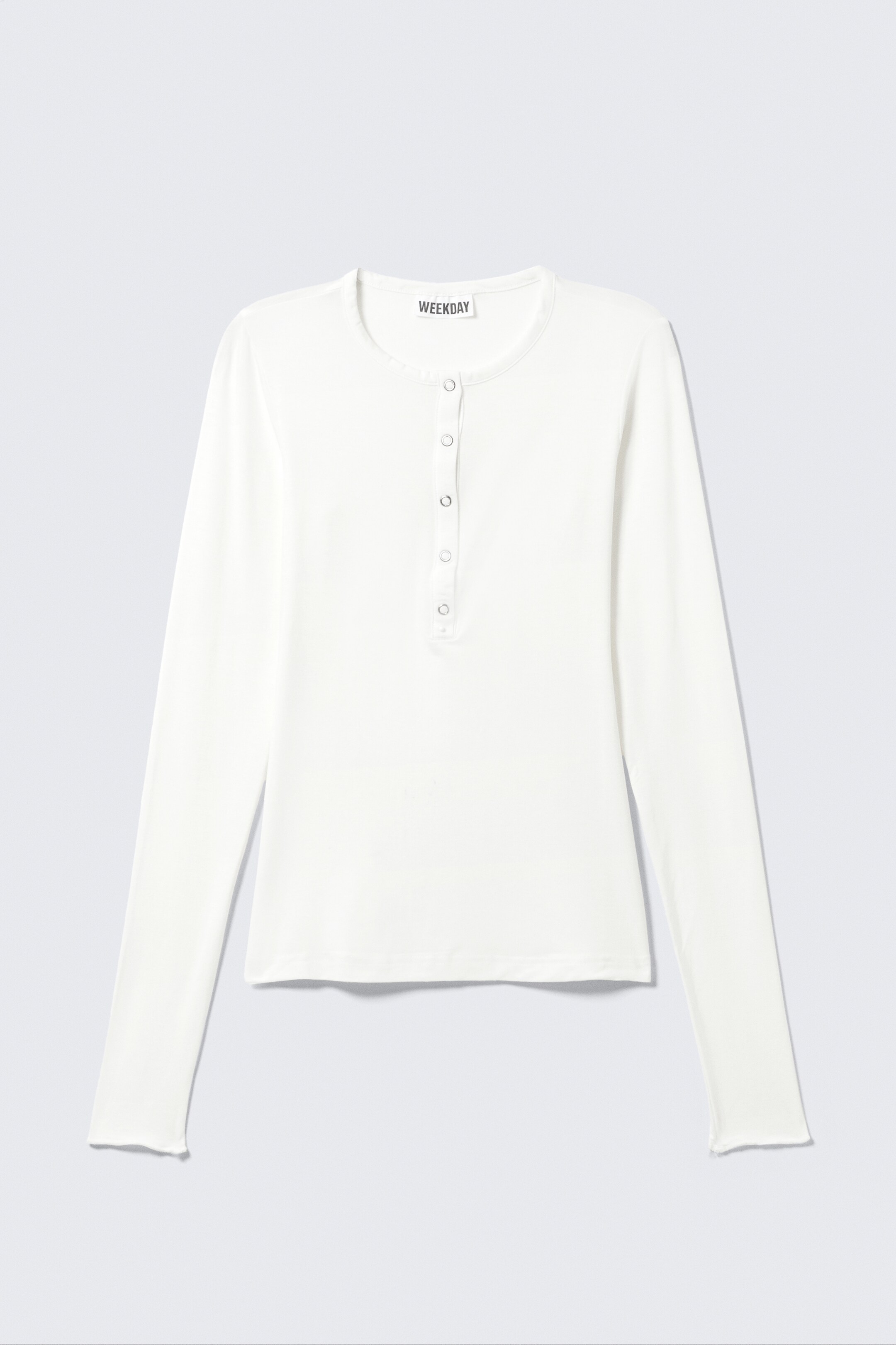 Visualizza immagine più grande: Top Henley a maniche lunghe - Bianco - DONNA | H&M IT 5