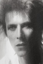 White - Bowie trashed slub tee - 1