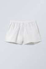 Weiß gestreift - Relaxte Baumwoll-Boxershorts - 3