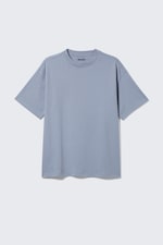 Helles Taubenblau - Boxy T-Shirt mit lockerer Passform - 4
