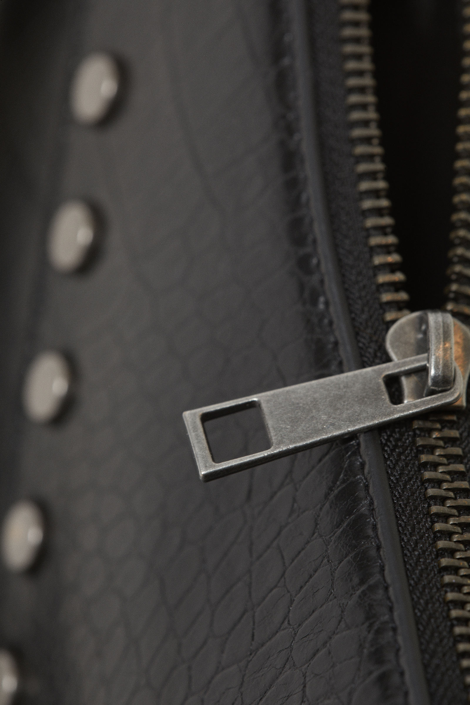 studded faux leather shoulder bag - Black | Monki WW