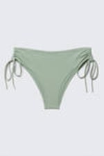 Light Dusty Green - Strappy Side Tie Bikini Bottoms - 3
