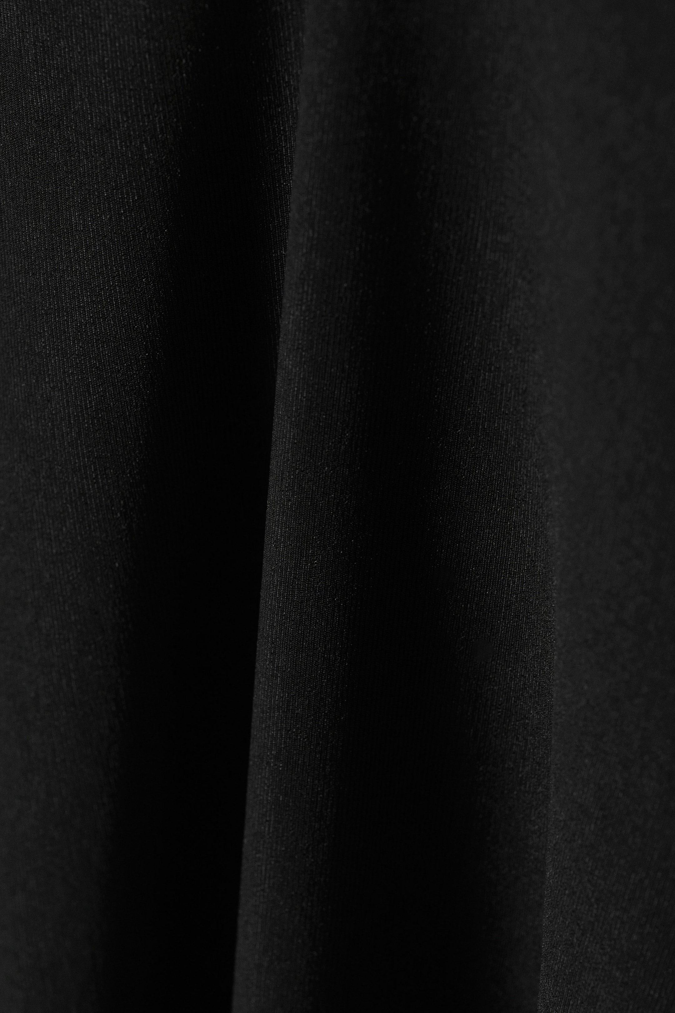 Black - Open Back Maxi Halter Dress - 2