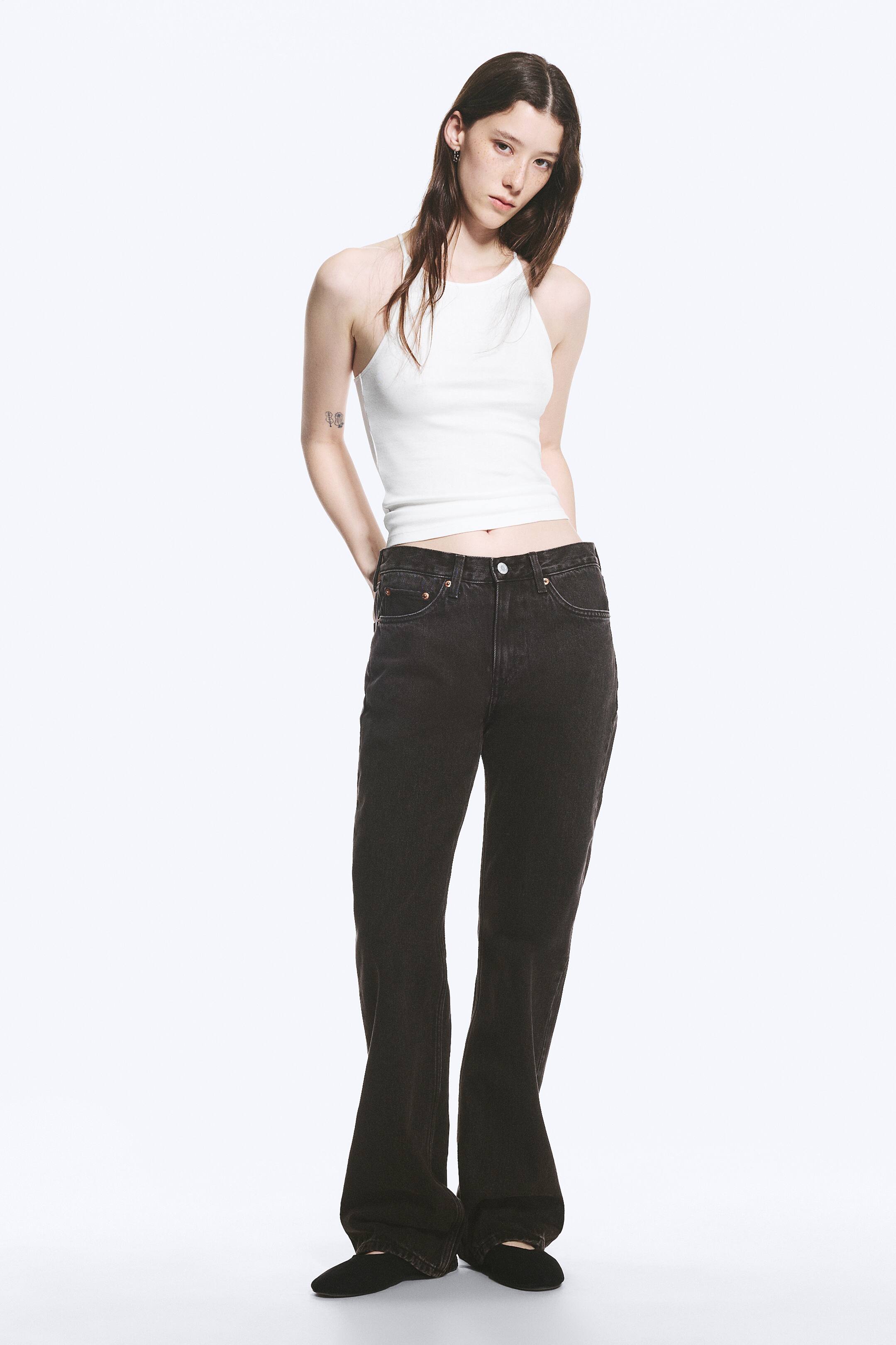 Se større billede: Moon regular bootcut-jeans med mellemhøj talje - Tuned Black – sort - DAME | H&M DK 1