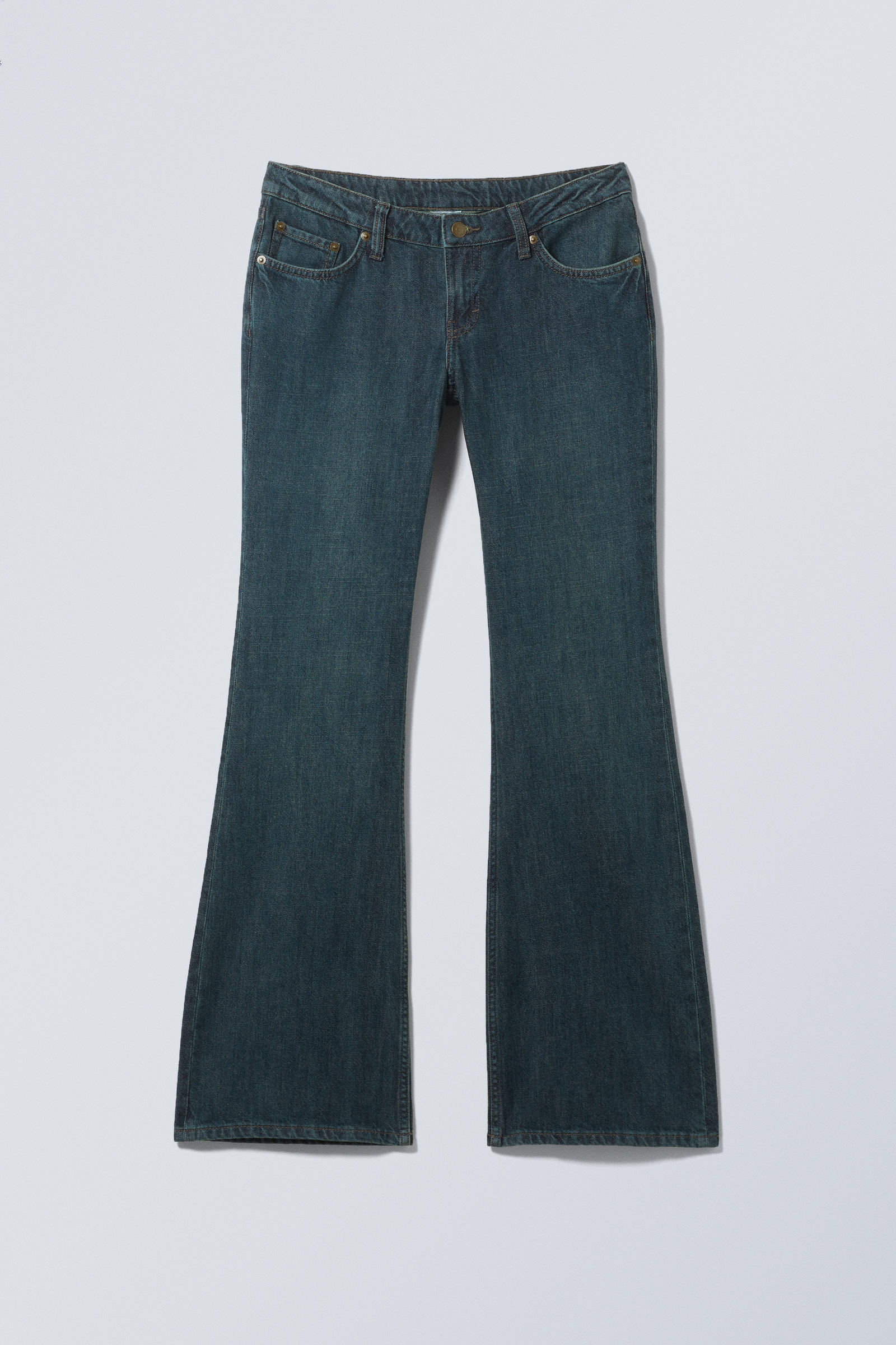 nova low rise slim bootcut leg jeans - Lake Blue - Medium