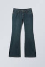 Lake Blue - Mellanblå - Nova Low Waist Slim Bootcut Leg Jeans - 5