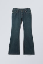 Lake Blue - Mittelblau - Nova Low Waist Slim Bootcut Leg Jeans - 0