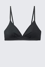 Black - Soft Padded Triangle Bra - 3