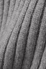 Grey - Eden Oversized Wool Blend Sweater - 1