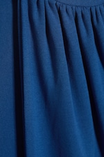 Leuchtendes Blau - Korsett-Top aus Lyocell mit V-Ausschnitt - 1