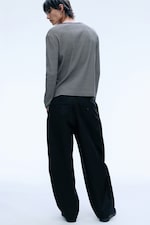 Schwarz - Felix Barrel-Chinohose - 3