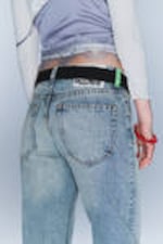 Hellblau - Anti – Unisex-Jeans mit niedrigem Bund - 4