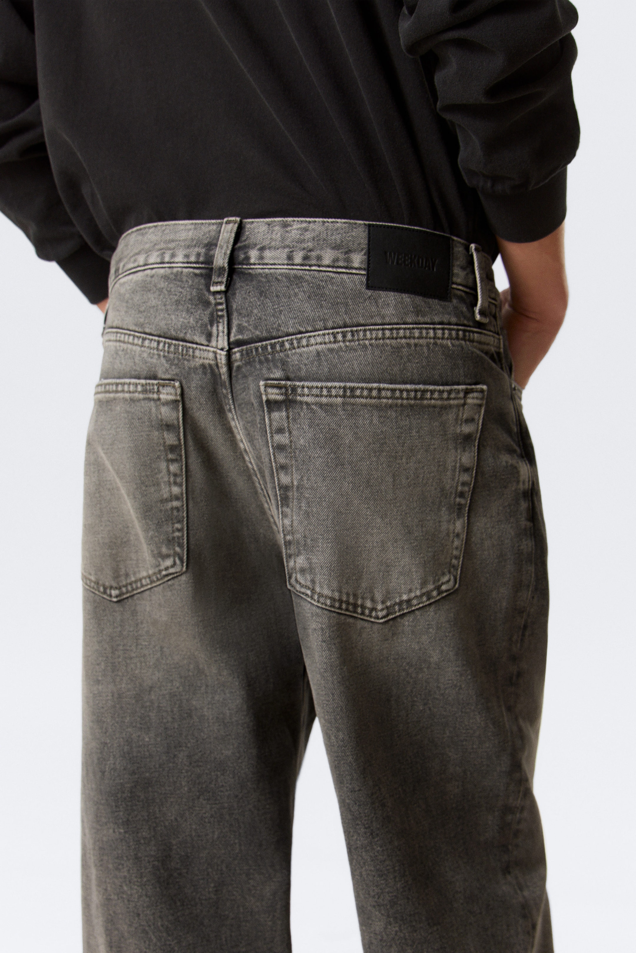 Redondo Black - Schwarz - Galaxy Mid Waist Loose Straight Leg Jeans - 2