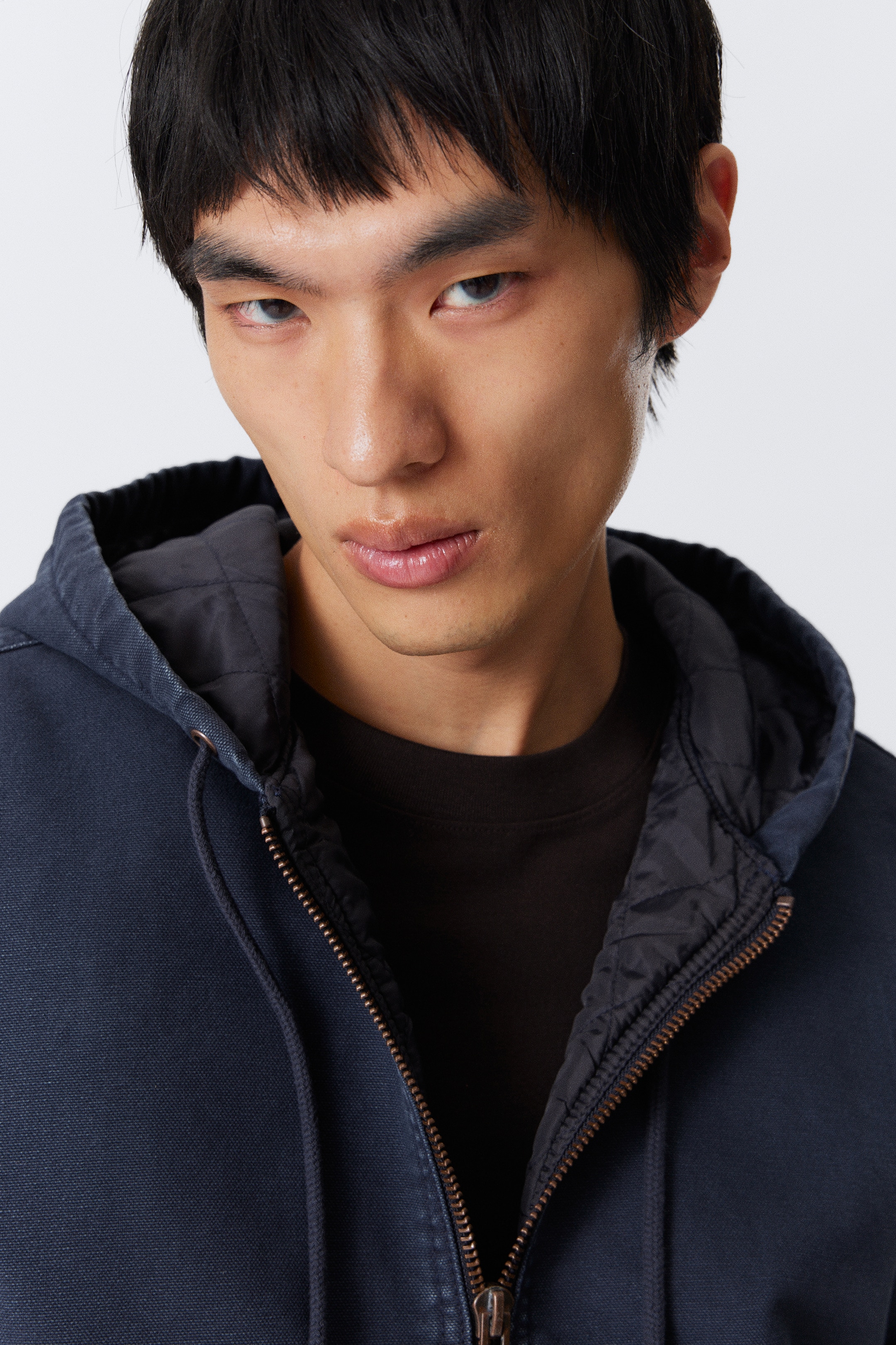 Visualizza immagine più grande: Giacca bomber con cappuccio - Blu navy lavato - UOMO | H&M IT 2