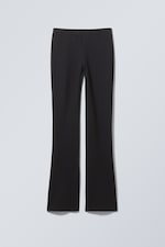 Black - Philo Flared Jersey Trousers - 0