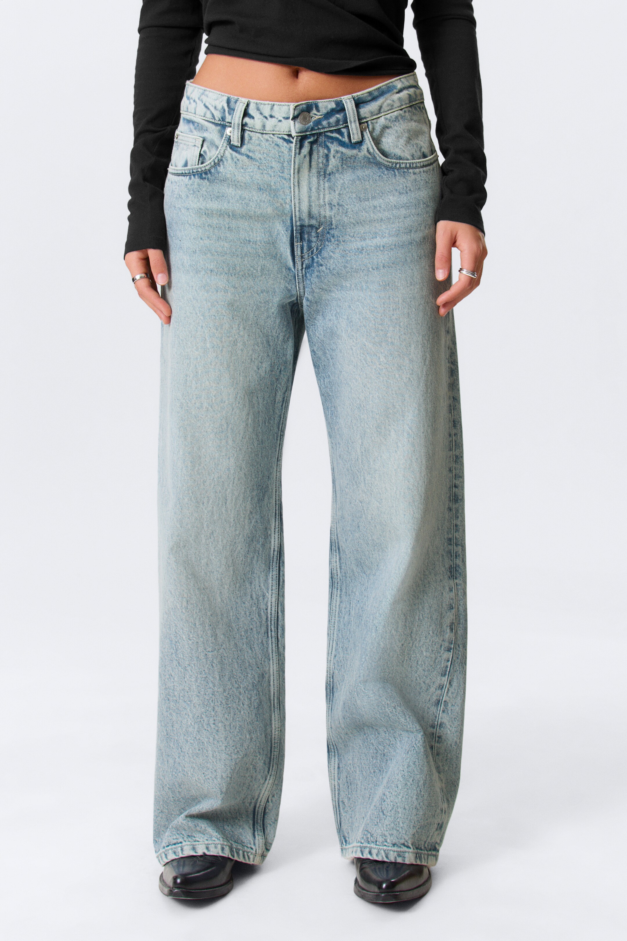 Visualizza immagine più grande: Jeans Missy loose a vita bassa con straight leg - Notus Blue - Azzurro - DONNA | H&M IT 2