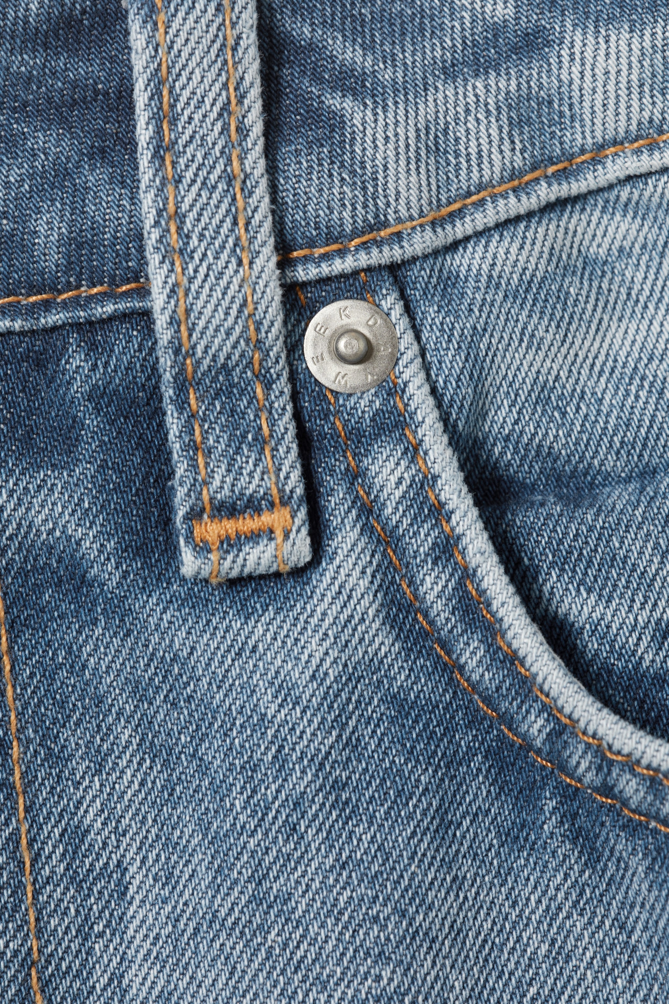 Visa större bild: Laika Mid Waist Regular Straight Leg Jeans - Eighteen Blue - Mellanblå - DAM | H&M SE 7