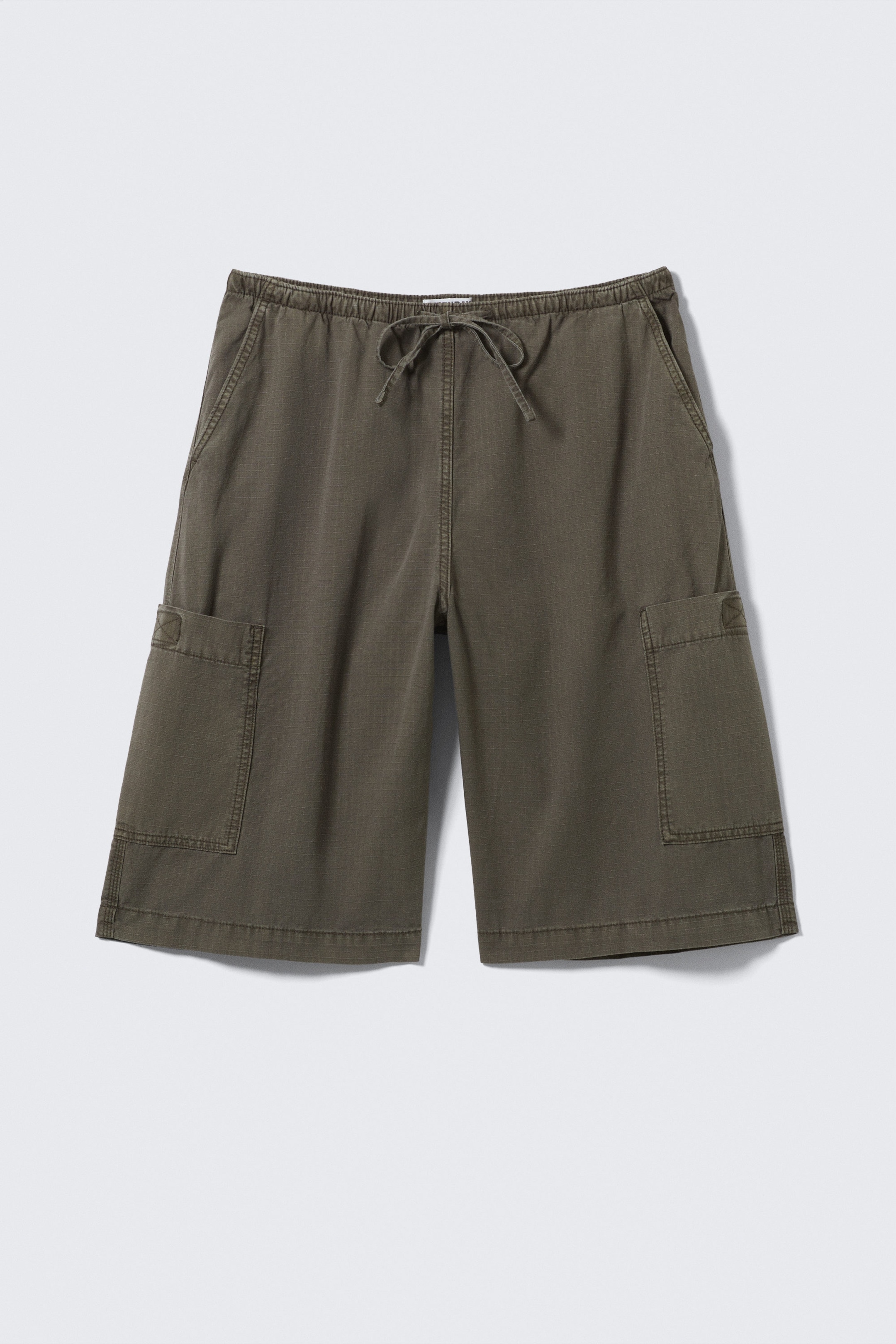 Dark Mole - Loose Fit Ripstop Cargo Shorts - 1