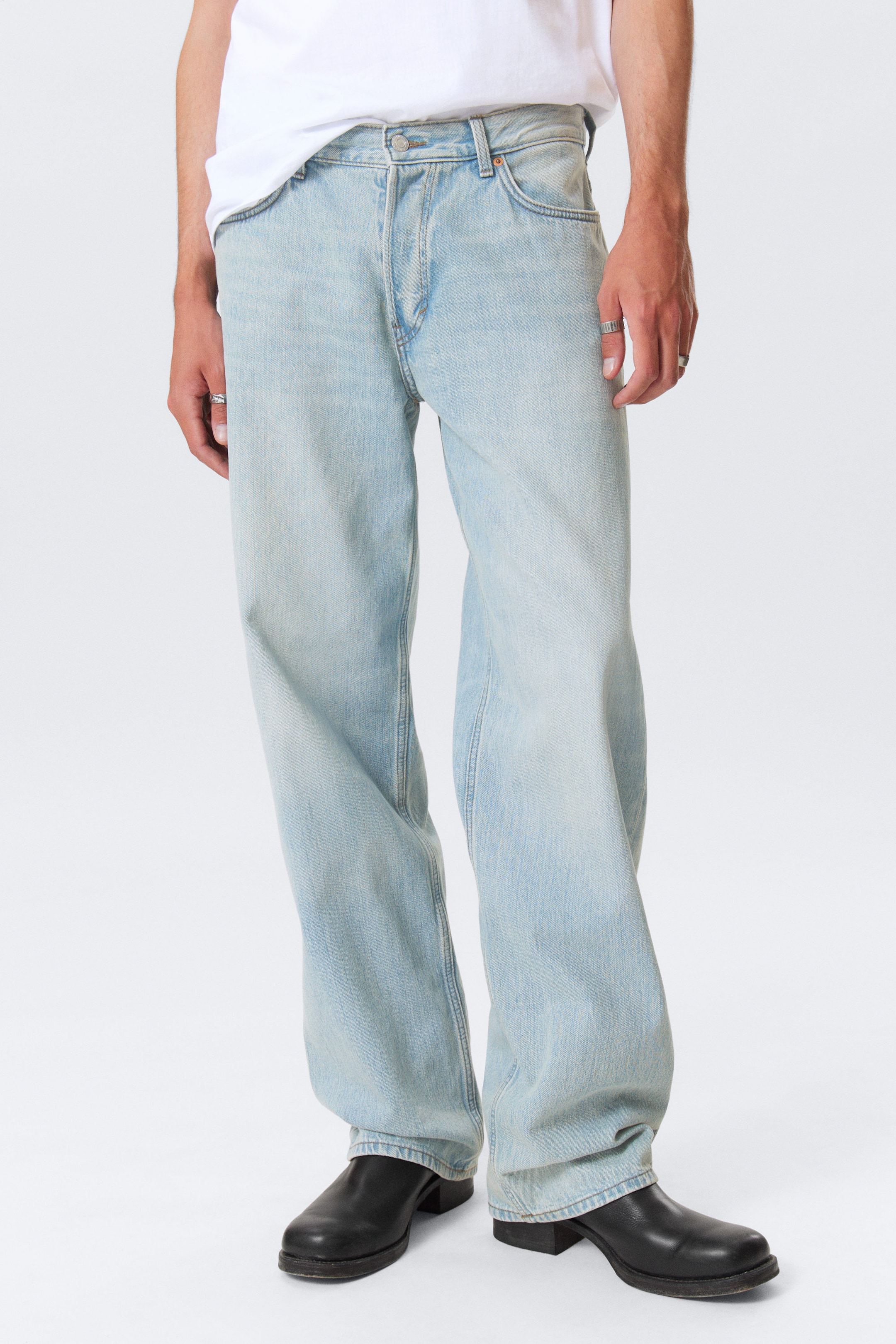 Aeon Blue - Hellblau - Sphere Low Waist Loose Straight Leg Jeans - 2