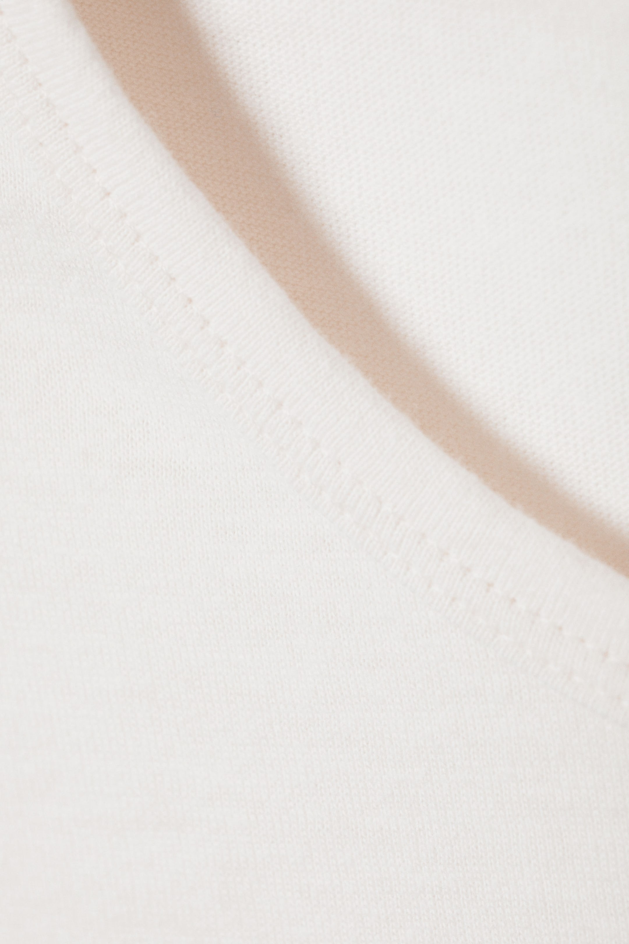 Dusty White - Short Sleeve Fitted T-shirt - 2